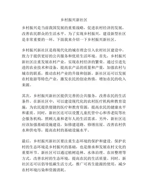乡村振兴新社区