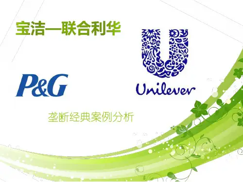 宝洁 联合利华垄断经典案例课件