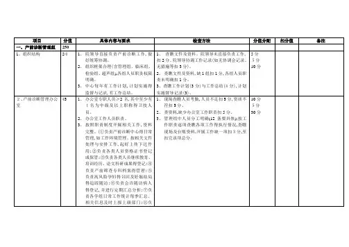 产前诊断质控标准打印版