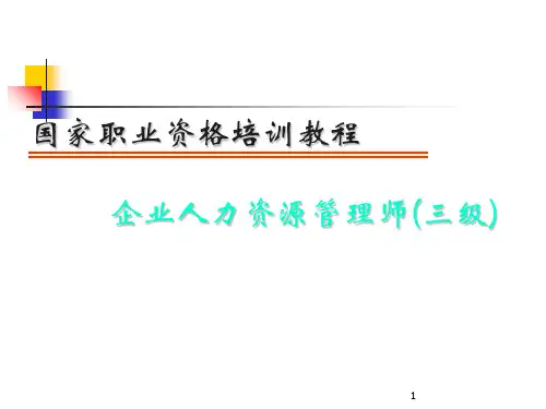 人力资源管理师培训课件2016第一章-人力资源规划ppt课件