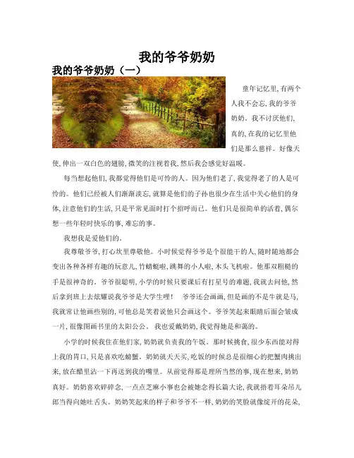 我的爷爷奶奶(共10篇)