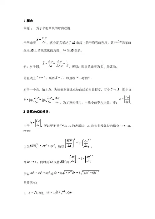 曲率半径概念