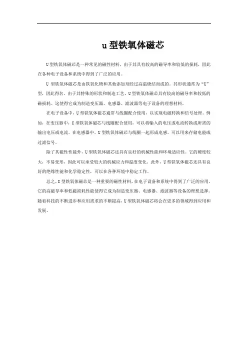 u型铁氧体磁芯