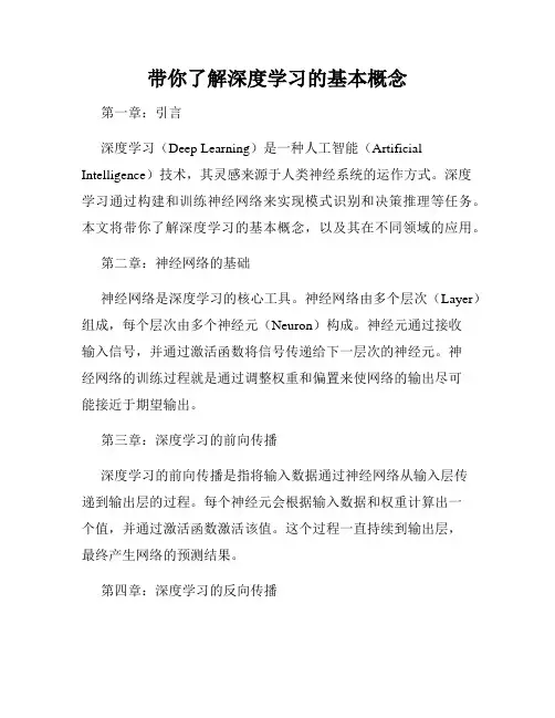 带你了解深度学习的基本概念
