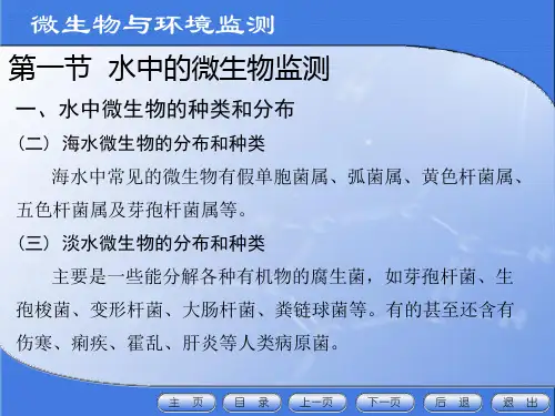 微生物与环境监测ppt课件