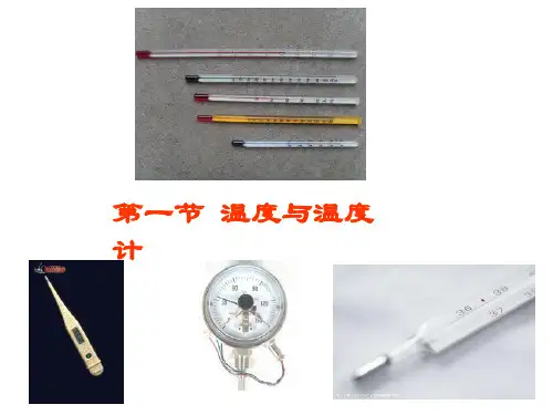 沪科版九年级物理  第十二章 温度与物态变化  1温度与温度计 课件