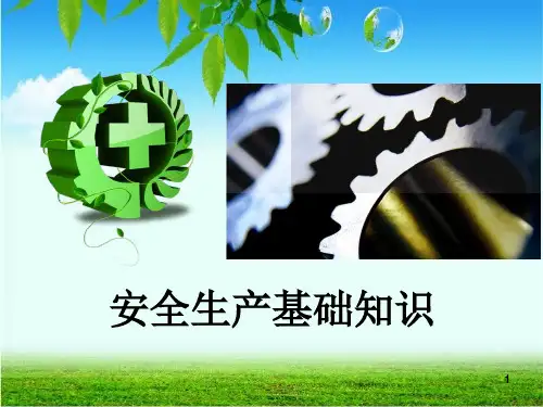 安全生产培训资料ppt课件