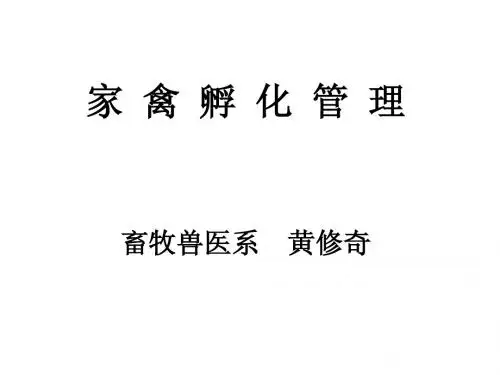 7家禽孵化管理与种蛋照检