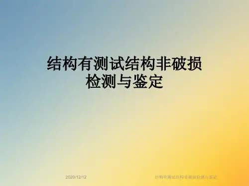 结构有测试结构非破损检测与鉴定