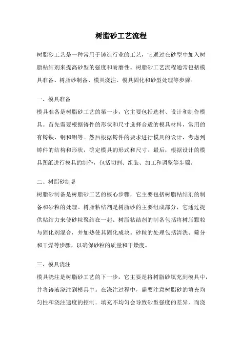树脂砂工艺流程