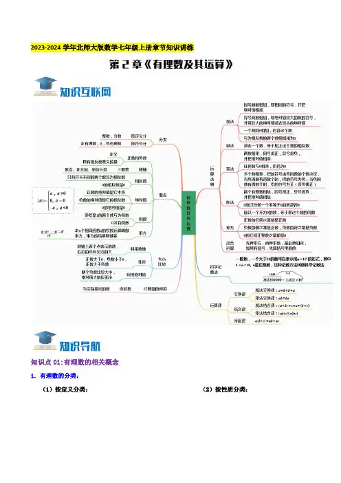 第2章《有理数及其运算》知识讲练(学生版)