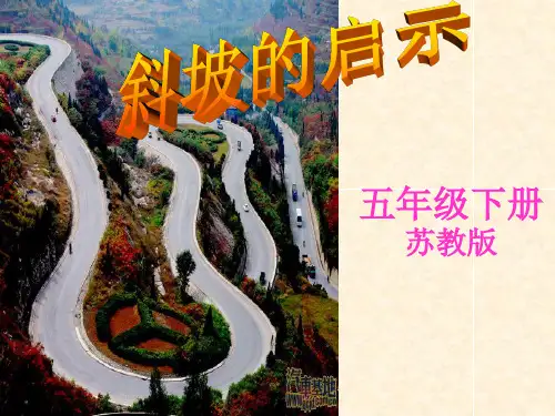 小学科学苏教版《斜坡的启示》PPT名师课件1