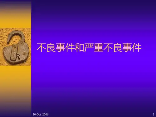 不良事件和严重不良事件PPT参考幻灯片