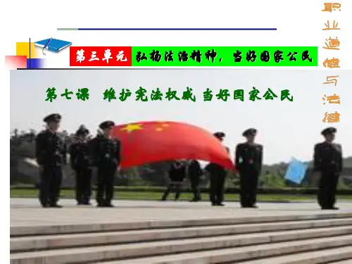职业道德与法律第七课课件