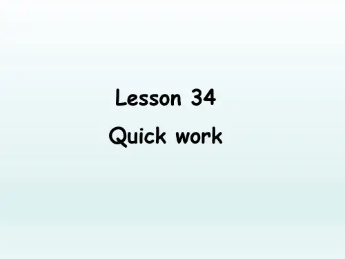 新概念英语第二册Lesson+34+课件+