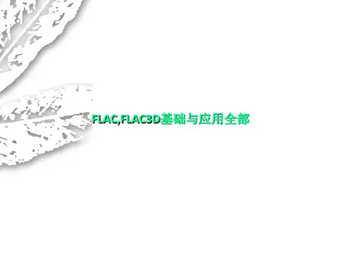 FLAC,FLAC3D基础与应用全部