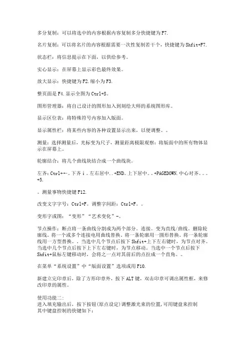 刻绘大师快捷键