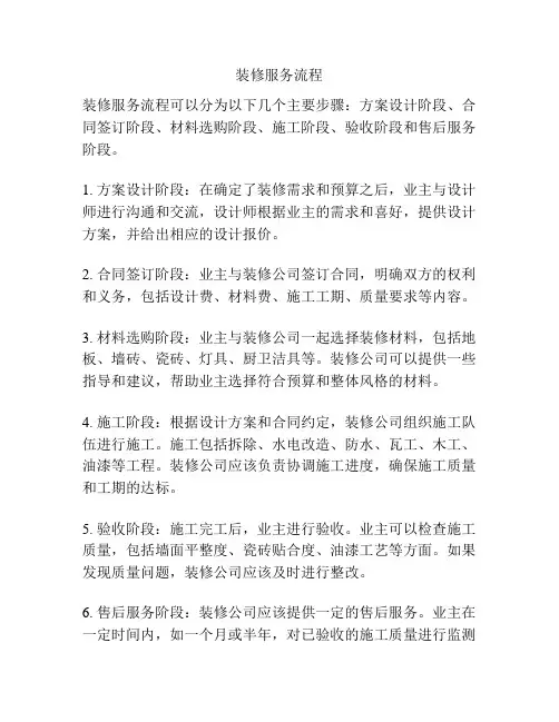 装修服务流程