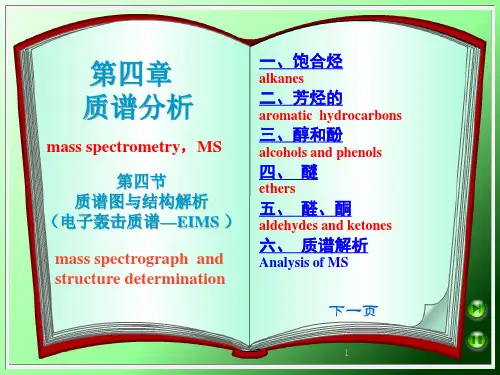 质谱图结构解析ppt课件
