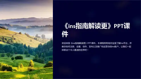 《ins指南解读更》课件