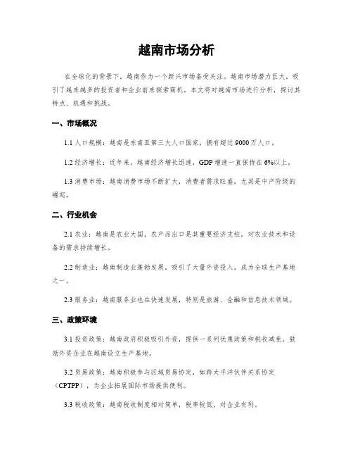 越南市场分析