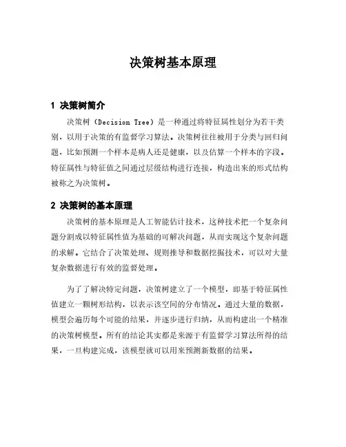 决策树基本原理