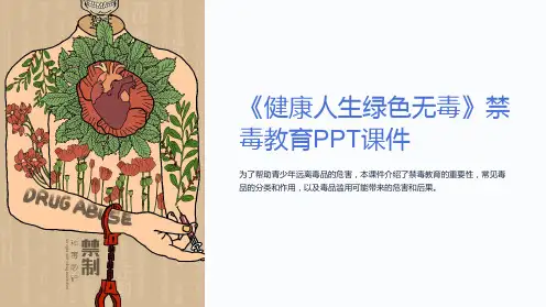 《健康人生绿色无毒》禁毒教育PPT课件