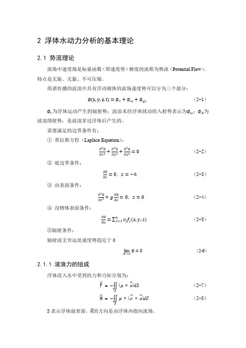 浮体水动力分析的基本理论