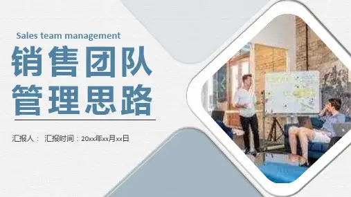 公司业务销售团队经营管理思路与规划方法PPT模板课件