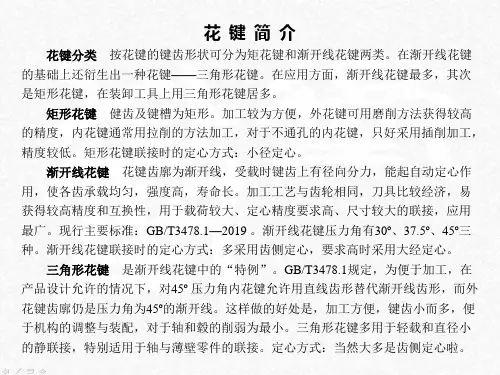 渐开线花键的简化画法与标注(免费)共50页