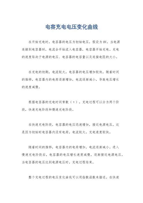 电容充电电压变化曲线
