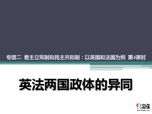 课件1：2.4 英法两国政体的异同
