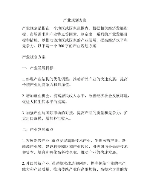 产业规划方案