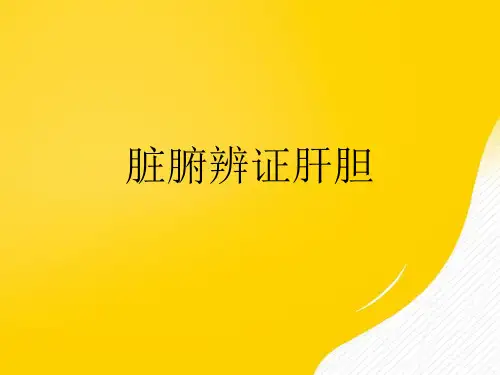【优秀文档】脏腑辨证肝胆  PPT