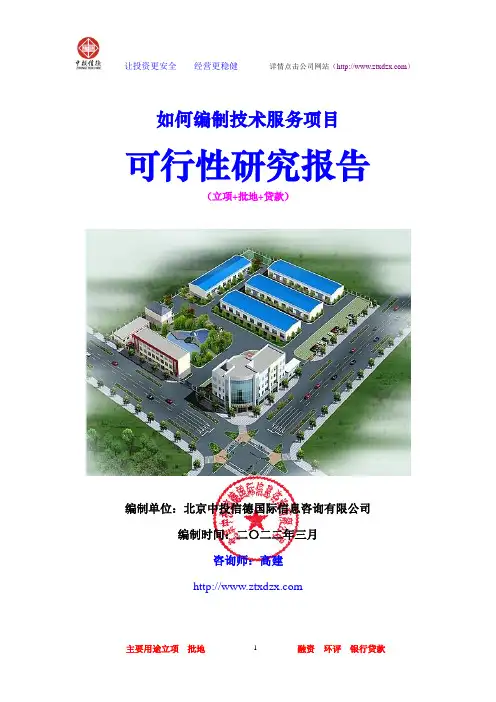 技术服务项目可行性研究报告