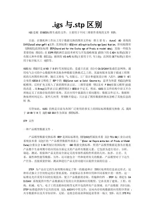 igs与与stp区别