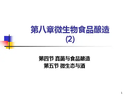 12第8章微生物与食品酿造真菌酒PPT课件