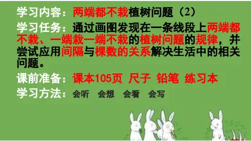 两端都不栽植树问题