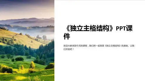 《独立主格结构》课件