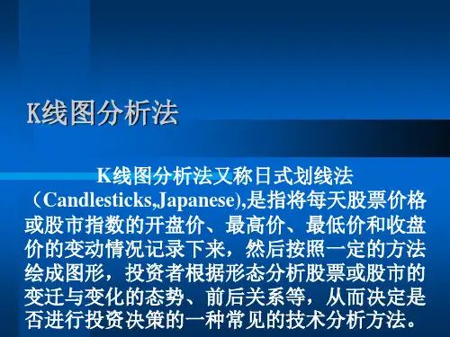 K线图分析法