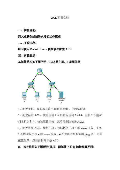 ACL配置实验
