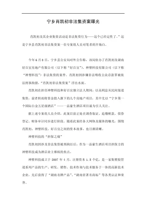 宁乡肖凯初非法集资案曝光.doc