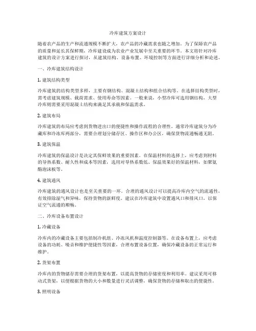 如何做冷库建筑方案设计