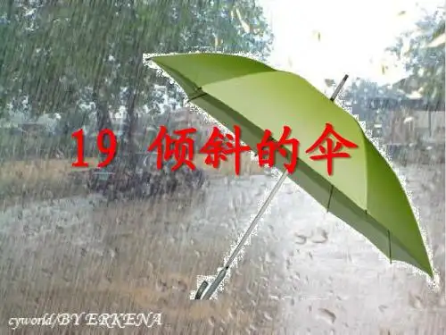 《倾斜的伞》PPT课件8 (共23张PPT)