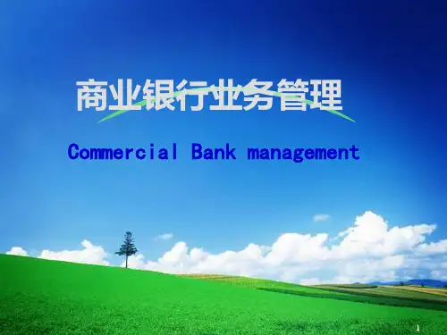 商业银行业务管理第一章2PPT课件