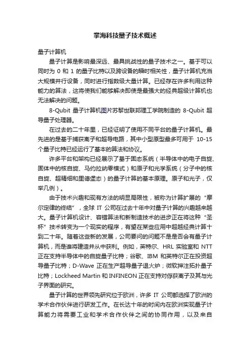 掌海科技量子技术概述