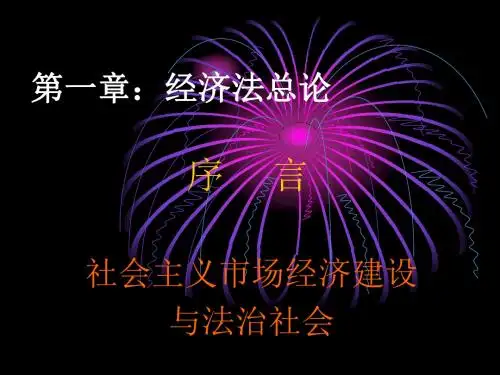 一章经济法总论ppt课件-精品文档