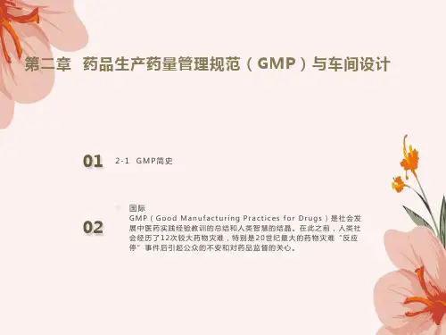 药品生产药量管理规范(GMP)与车间设计