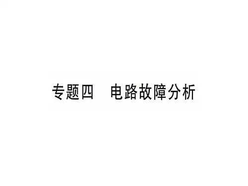 第十五章 专题四 电路故障分析—2020秋沪科版九年级物理上册课件