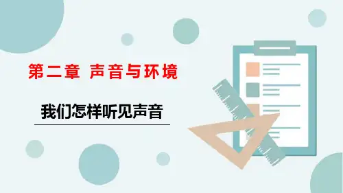 粤沪版八年级物理上册《我们怎样听见声音》声音与环境PPT